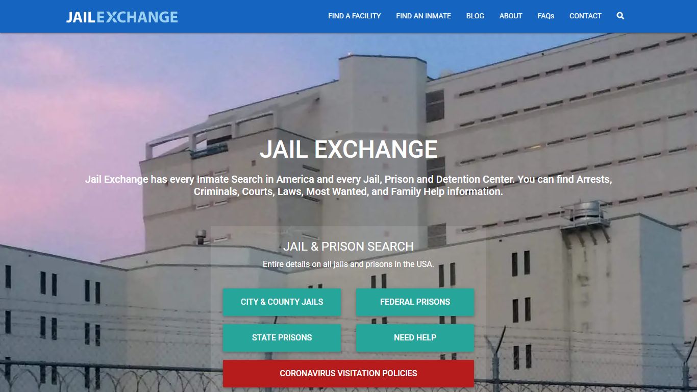 Essex County Correctional Facility Inmate Search - Jail Exchange